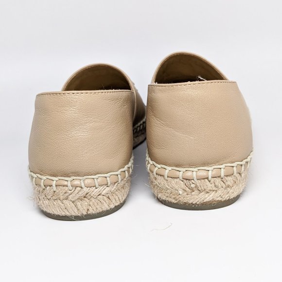 SOLD Chanel Beige & Black Lambskin Espadrilles - Picture 5 of 7